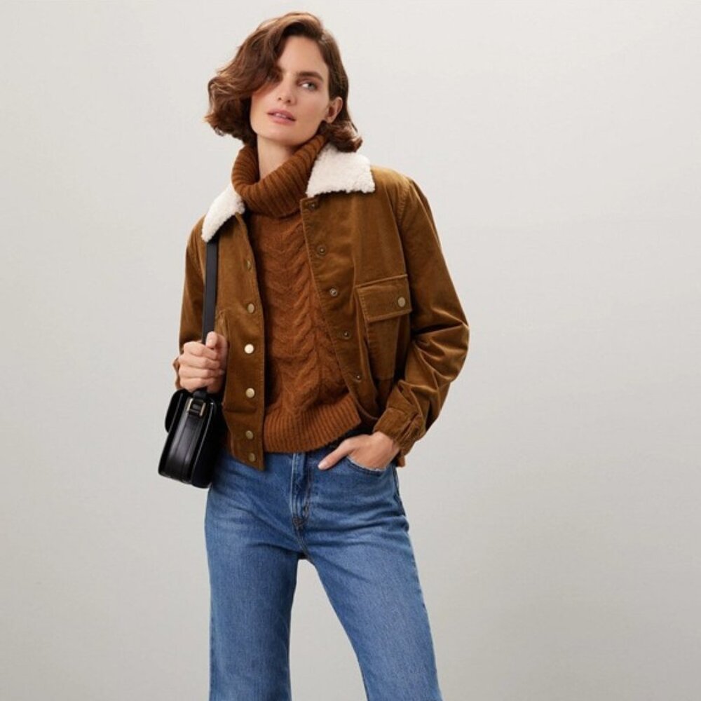Shearling Collar Jacket - Picture 2 of 2